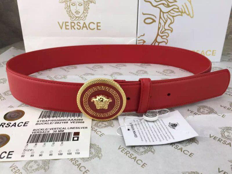 Versace Medallion Belt 'RED'